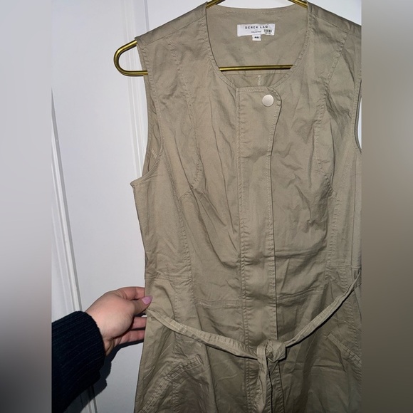 Derek Lam Collective Zip Up Sleeveless Trench Dress - Picture 8 of 10